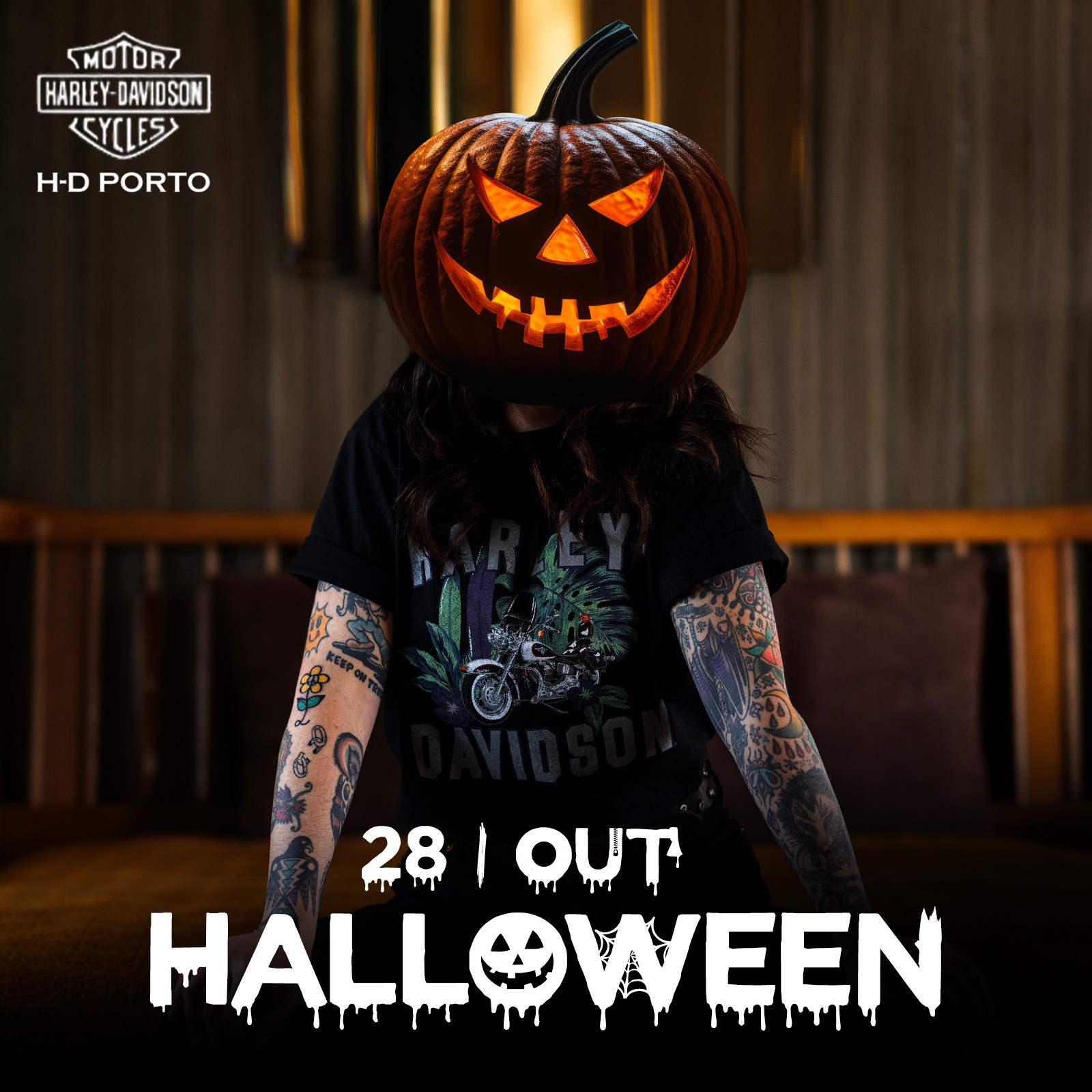 Halloween Harley-Davidson Porto no dia 28 de Outubro